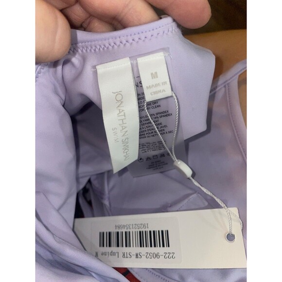 Jonathan Simkhai Holly Layered Swimsuit size M NWT Detachable Top - Picture 8 of 8